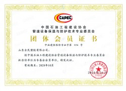 中國石油工程建設協(xié)會專委會會員證書